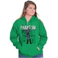 thumbnail image 4 of the Phantom Retro Comic Superhero Zip Up Hoodie Men's Women's Brisco Brands S, 4 of 6
