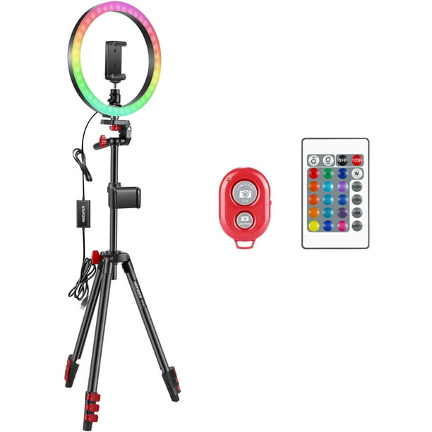 Neewer 12 inch RGB Ring Light Selfie Light Ring with Tripod Stand