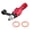 Red, variant on YAHHU M10x1.25mm Motorcycle Brake Master Cylinder Caliper Bleed Screw Nipple Banjo Bolt with Dust Cap, Premium Anodized Aluminum Replacement Fitting for Air Locks, Blue (2 inches / 53mm)
