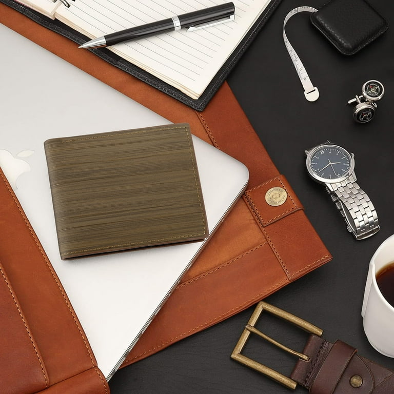 RFID Men’s Wallets, Stylish Bifold Wallets with 7 Credit Credit Cards 1 ID Window, Slim Minimalist Front Wallet/Credit Card Holder, Great Gift For Men