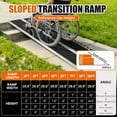 thumbnail image 3 of 6FT Folding Wheelchair Ramp 800LBS Aluminum Portable Non-Slip Ramp for Stairs Cars Doorways Scooters and Home Mobility Access, 3 of 8