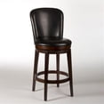 thumbnail image 2 of Home Square 30.5" Swivel Bar Stool in Dark Brown Cherry - Set of 3, 2 of 3