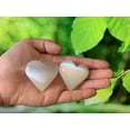 thumbnail image 1 of Selenite Heart, Puffy Heart, 1.75" - 2", Palm Pocket Heart, 1 of 8