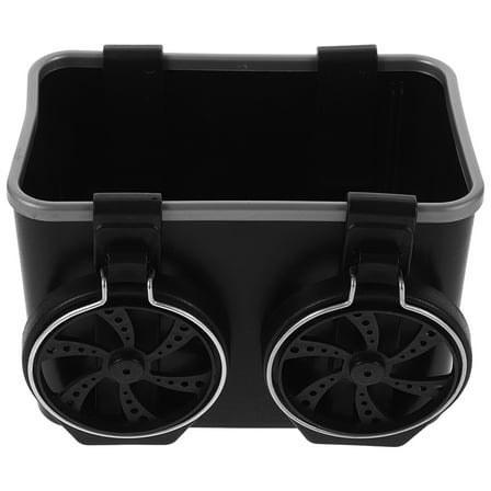 HOMEMAXS  Car Center Console Organizer Armrest Storage Beverages Card Black