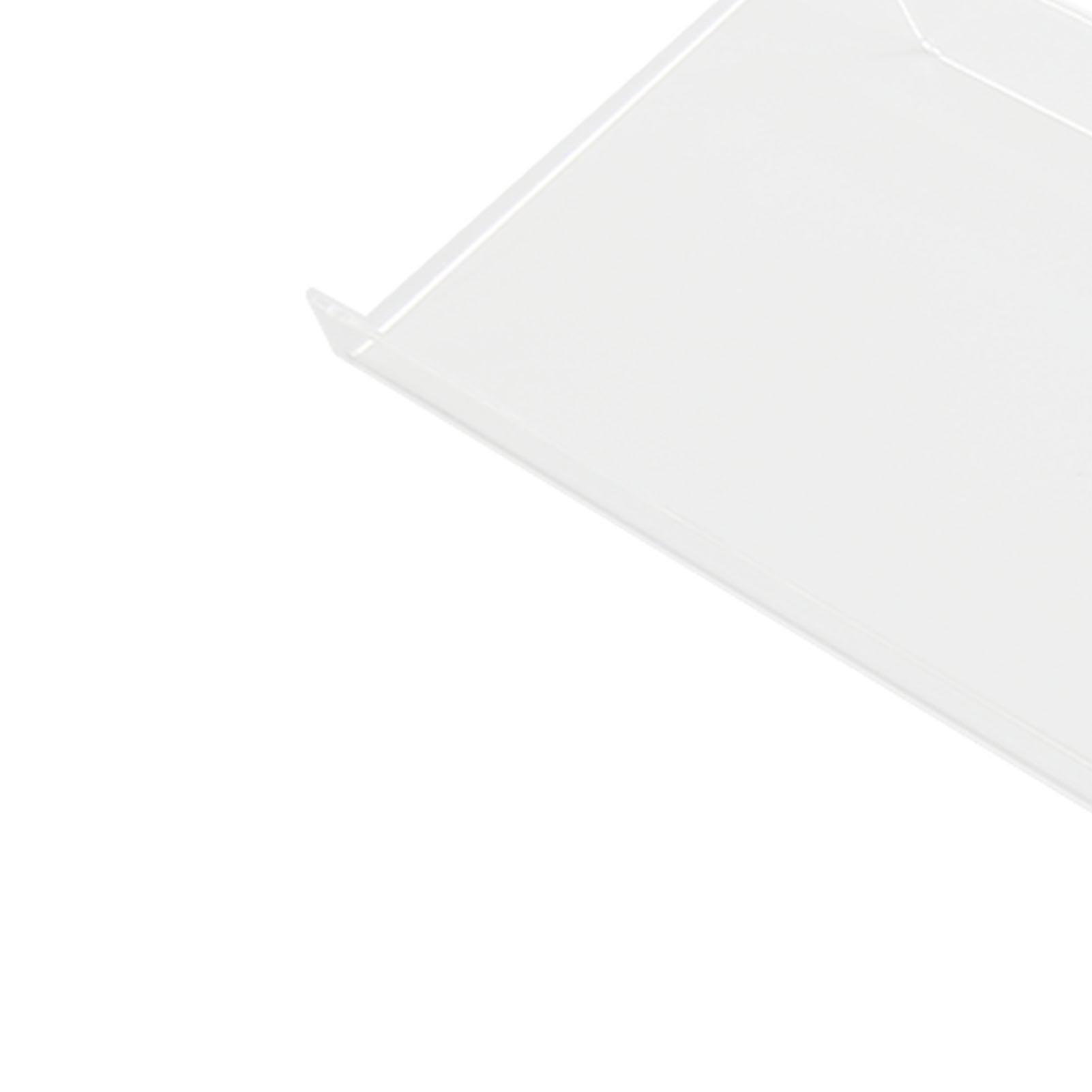 LAZIOEGR Acrylic Tilted Keyboard Riser with Low Front Lip, Polished Finish, Transparent Design – Ideal for Home & Office Use