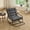 Grey-1, variant on Indoor Outdoor Rocking Chair, Modern Metal Frame Rocker with Ultra-Thick Cushion, 300lbs Capacity for Bedroom, Living Room, Patio