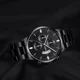 thumbnail image 4 of Reloj De Pulsera Metal Casual De Negocios Para Moda Hombre Bisel Negro, 4 of 6