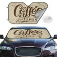 thumbnail image 4 of Goofa Coffee Time (2) Printed Car Windshield Sunshade,Foldable Reflective Sun Visor,UV Protection Heat Blocker Sunshade,Car Cooling Accessory-Small, 4 of 7