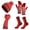 Red, variant on ZSQDM 4 In 1 Women Winter Knitted beanie Hat Scarf Gloves Socks Earmuff Set Soft Warm Set Thickened Cap Touchscreen Gloves Women beanie Hat Holder Scarf ,Hat,& Gloves Welding Cap