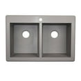 thumbnail image 4 of Swanstone QZSQ-3322.077 Drop-in Double Bowl Sink, 33-Inch x 22-Inch, Nero, 4 of 4