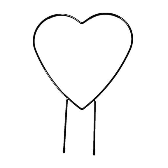 Heart-Shaped Wrought Iron Plant Support, Decorative Courtyard Ornament for Potted Plants, for Climbing Flowers, Hanging Baskets, Potted Plants, Patio and Yard Displays