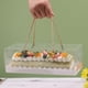 thumbnail image 3 of Caja de embalaje de pastel Kearding transparente portátil 10 piezas contenedor de postre rectangular, 3 of 6