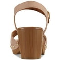 thumbnail image 2 of Style & Co. Womens Anddreas Faux Leather Clog Heel Sandals, 2 of 3