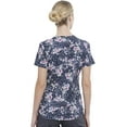 thumbnail image 5 of Cherokee Prints Women Medical Scrubs Top V-Neck Print CK637, 5 of 5