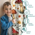 thumbnail image 3 of Blackout Kids Curtains,Mushroom and Butterfly Childrens Insulated Curtains Set Of 2,Bedroom Essentials,Toddler Room Decor 42x54in(106x137cm), 3 of 4