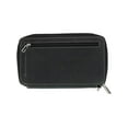 thumbnail image 3 of CTM  Embossed Floral Tooled Leather Wristlet (Women), 3 of 5