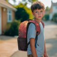thumbnail image 3 of Aplkyhs Fire Soccer Pack School Backpack for Kids Age 6-18 Ergonomic Padded Adjustable Straps Large Capacity Water Resistant Bookbag for K-12 Students Daily School Travel, 3 of 7