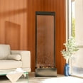 thumbnail image 6 of "X-Brand 68"" Freestanding Indoor/Outdoor Waterfall Fountain with LED Lights & Auto-Shut Off Pump, Black", 6 of 13