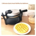 thumbnail image 4 of Rotary Flip Waffle & Muffin Maker - Plug-in Household Breakfast Machine (Easy to Use) ,Easy to Operate, 4 of 5