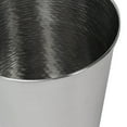 thumbnail image 6 of happimess Remi Modern Classic Textured Steel 2 Waste Bin, Polished Steel (Set of 2), HPM1112E-SET2, 6 of 7