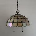 thumbnail image 7 of Tiffany Pendant Lights Fixture Gold Stained Glass Crystal Beans LED Bulb Included for Dining Room Hotel Restaurant Cafe 16"W*16"D*75"H, 7 of 7
