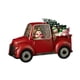 thumbnail image 3 of Bola de nieve navideña con purpurina roja para decoración de coche, estilo retro, portátil Camión muñeco de nieve, 3 of 9