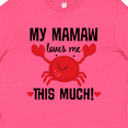 thumbnail image 4 of Inktastic Mamaw Loves Me Grandson Gift Youth T-Shirt, 4 of 5
