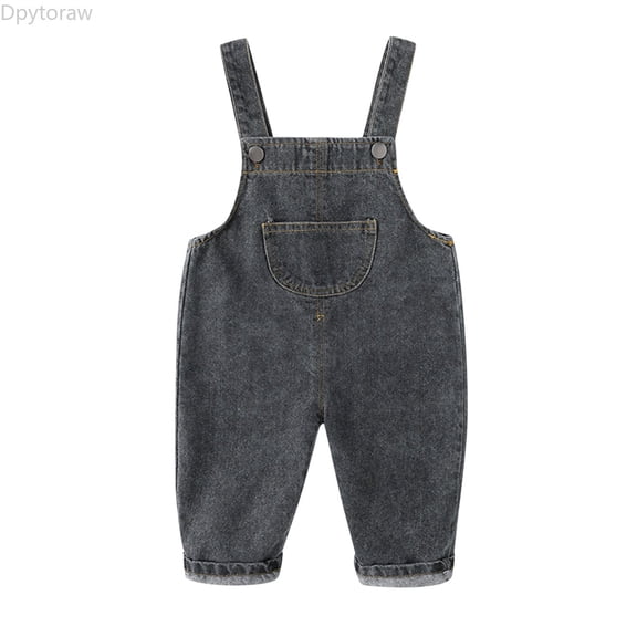 Dpytoraw Children Toddler Kids Infant Baby Boys Girls Cute Denim Overalls Suspender Pants Outfits Clothes Boys Jeans Size 3-4 Years