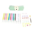 thumbnail image 1 of Crochet Hooks, Small 46pcs Ergonomic Crochet Set Colored Practical  for Knitting, 1 of 8