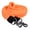 Orange, variant on 1" X 7Ft Hilason Braided Flat Cotton Roping Rein Trigger Snap Black