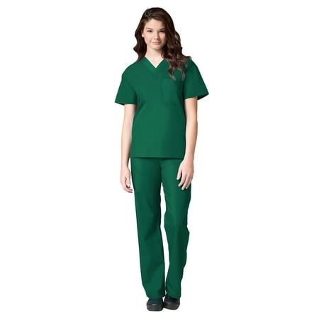 

Maevn Core Unisex V-Neck Scrub Top & Unisex Seamless Scrub Pant Set