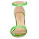 thumbnail image 2 of Sandalias De Tacón Grueso Purpurina Correa De Tobillo Para Mujer Verde 39, 2 of 6