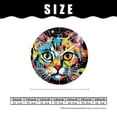 thumbnail image 2 of 14 Inch Wall Clock Battery Operated Silent Clock Decorative for Office, Kitchen, Outdoor, Living Room，A Colorful Cat Exquisite, 2 of 4