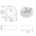 thumbnail image 4 of DeerValley Circular Round Vessel Ceramic Bathroom Sink in White, 4 of 4