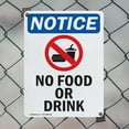 thumbnail image 5 of (2 Pack) No Food Or Drink OSHA Notice Sign 10 Inch X 14 Inch Plastic Sign, Weather Resistant, UV Protected for Workplace, Business, and Construction Site, Made in the USA, 5 of 8