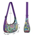 thumbnail image 4 of Lightweight Adjustable Strap Crossbody Bag Vintage Paisley Boho Floral Design Small Purse for Women Office Students Travel Outdoor Activities, 4 of 5