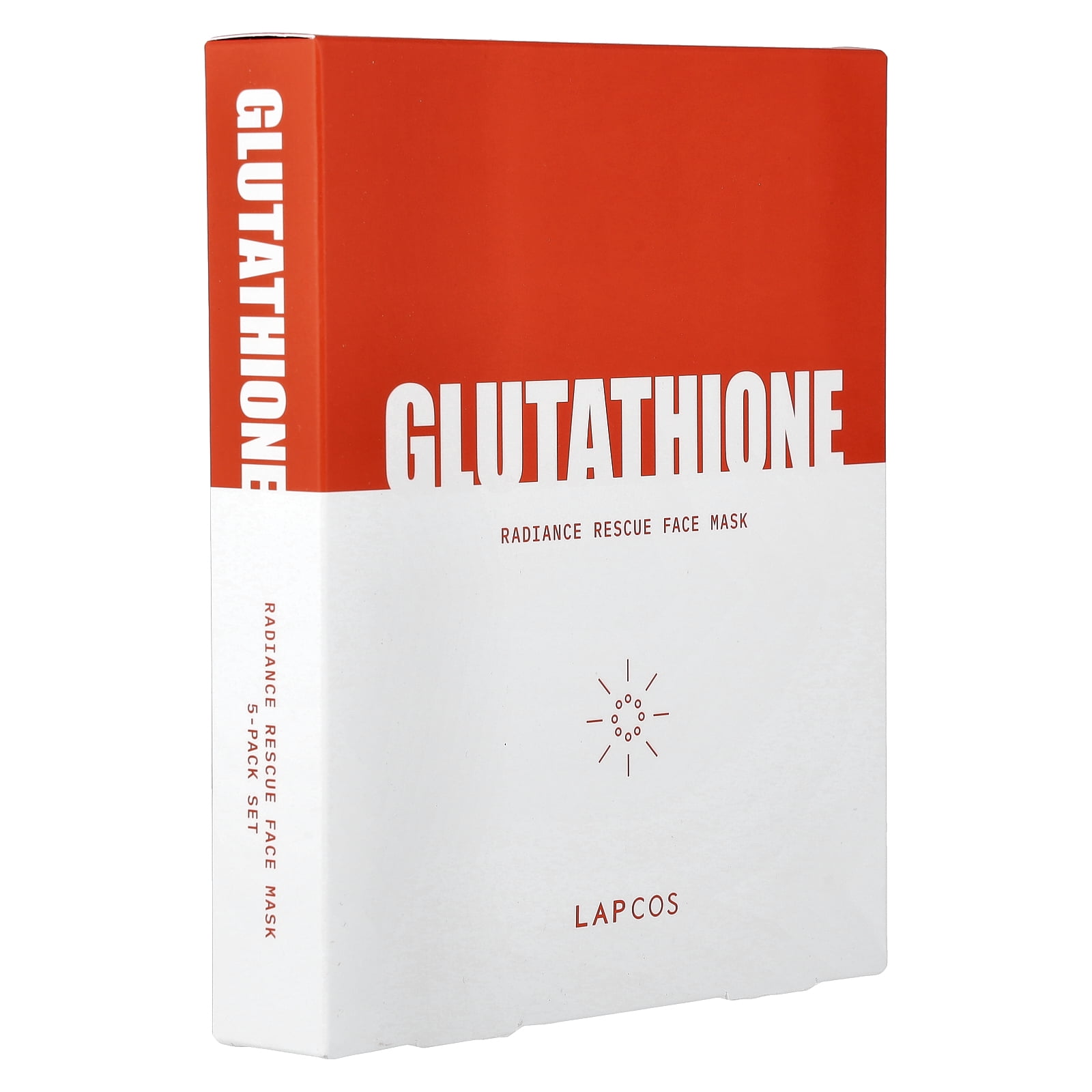 Lapcos Glutathione, Radiance Rescue Beauty Face Mask, 5 Sheets, 0.91 oz (26 g) Each