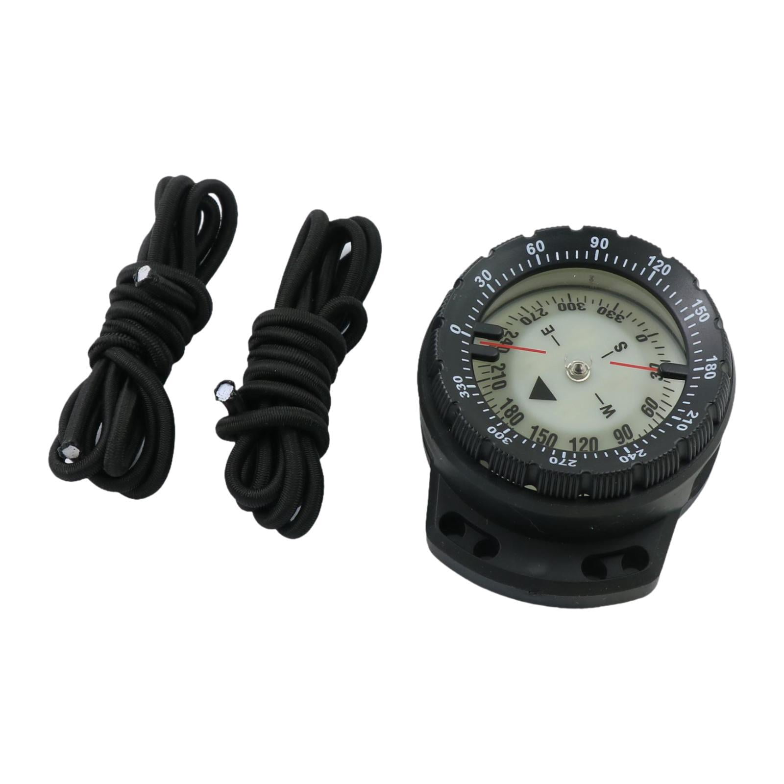 Miulika Dive Compass Wrist Compass Waterproof Tool Compact Portable Kayak Camping Compass for Kayaking Outdoor Sports Black