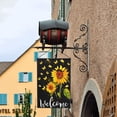 thumbnail image 2 of JOOCAR Welcome Garden 12" x18" Spun linen Outdoor Flag and Banner, Double Sided, 2 of 7
