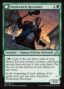 Duskwatch Recruiter LP Magic Shadows Over Innistrad MTG The Gathering 