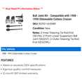thumbnail image 2 of Ball Joint Kit - Compatible with 1988 - 1990 Oldsmobile Cutlass Cruiser 1989, 2 of 2
