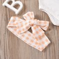 thumbnail image 4 of Ropa de bebé Herrnalise, 3 piezas, chaleco blanco sin mangas, mono, pantalones cortos, diadema, 4 of 8