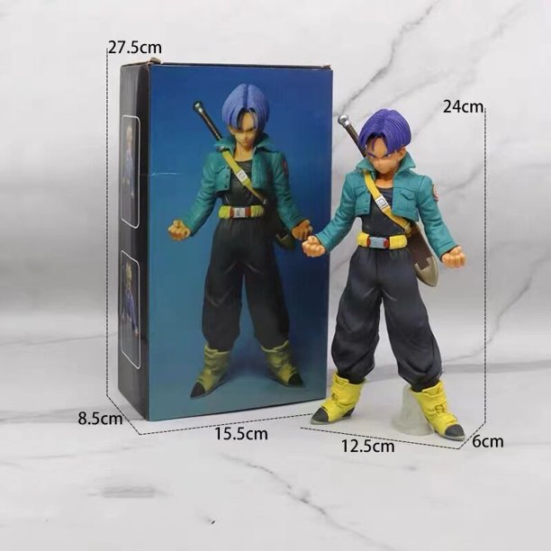 Figura de acción de Dragon Ball Z de 24CM, modelo de Anime Torankusu Trunks Super Saiyan, colección en PVC, muñecos, regalosCHINA Gong Bohan LED
