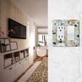 thumbnail image 5 of Yayeee Rocker Switch Wall Plate 1-Gang 4.6"x2.9" Home Decorative Outlet Cover, Green Floral Pattern, 5 of 6
