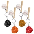 thumbnail image 2 of Llavero de béisbol, 4 piezas, mini bate de béisbol, llavero, llaveros, ingeniería de precisión, 2 of 12