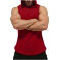 thumbnail image 6 of fatyb Mens Workout Tank Tops with Hood Sleeveless Bodybuilding Hoodies Muscle Athletic Hooded T-Shirts, 6 of 6