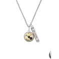 thumbnail image 2 of Delight Jewelry Silvertone Domed Music - Violin Silvertone Always My Sister Bar Charm Necklace, 23", 2 of 4