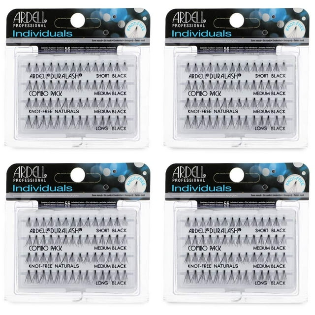 Pack de 4 pestañas postizas Ardell Combo Black Natural Look