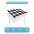 thumbnail image 5 of Black White Plaid Twin XL Size Down Alternative Comforter, Lightweight Comforter Quilt Bedding Set with Pillow Shams Modern Simple Buffalo Check Gingham All Seasons Bed Comforter Duvet Insert 68"x98", 5 of 7