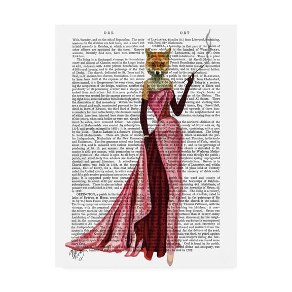 Trademark Fine Art 'Glamour Fox In Pink' Canvas Art by Fab Funky